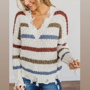 ADORA Loose Fit Colorblock Sweater